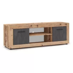 BLAGO TV szekrény 140 cm Nyers Tölgy/Grafit