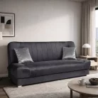 PIANO 2 szürke összecsukható kanapé