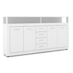 BLAGO Fiókos Komód 190 cm Fehér