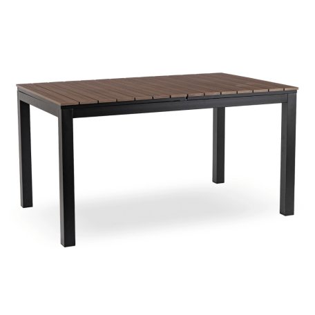 Kerti bútorkészlet Asztal ARGOS 160-260 cm Orzech i 6 Foteli FRESNO Feketech