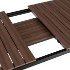 Kerti bútorkészlet Asztal ARGOS 160-260 cm Orzech i 8 Foteli FRESNO Feketech