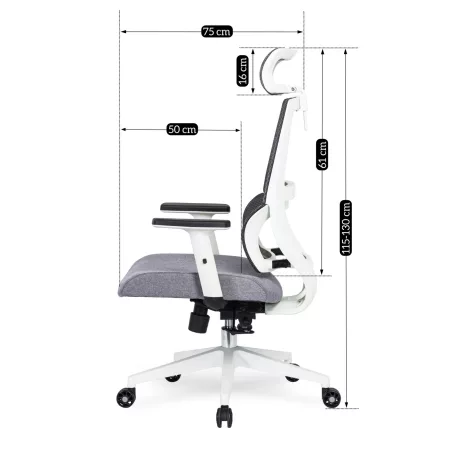 NICKI ergonomikus szürke forgószék
