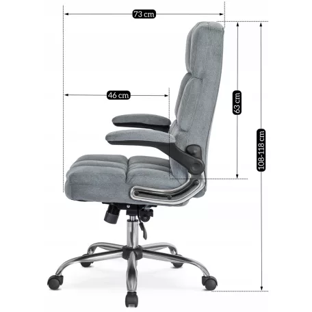 LONDON Forgószék Szürke