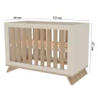 Sienna Cashmere átalakítható 120-as babaágy