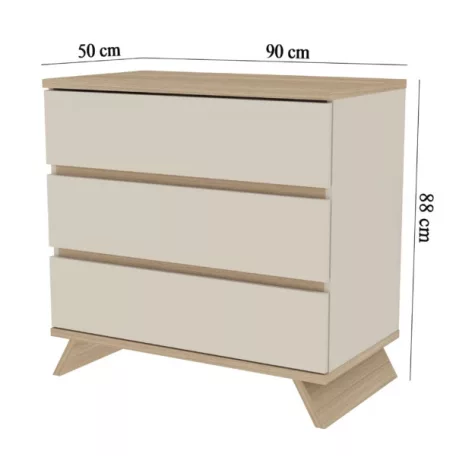 Sienna Cashmere komód + pelenkázó toldalék