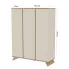 Sienna Cashmere 3 osztású szekrény