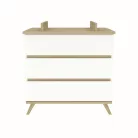 Sienna White komód + toldalék komódhoz