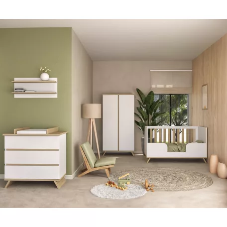 Sienna White 2 osztású szekrény