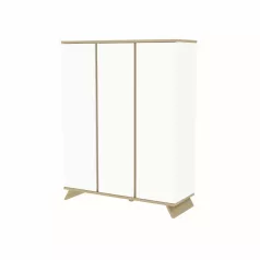 Sienna White 3 osztású szekrény