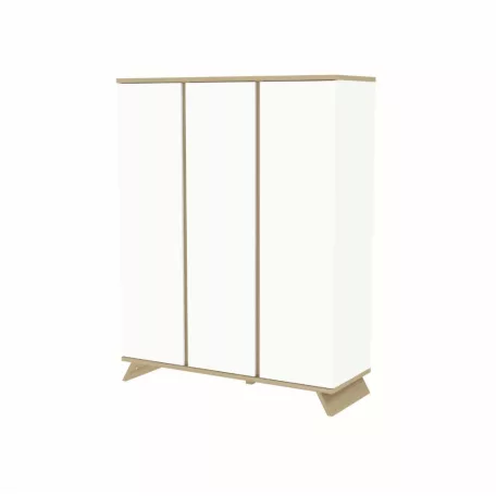 Sienna White 3 osztású szekrény