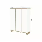 Sienna White 3 osztású szekrény