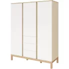 Loop White & Oak 3 osztású szekrény