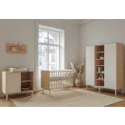 Peak Natural Oak & White 3 osztású szekrény