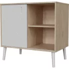 Peak Natural Oak & White Komód