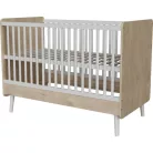 Peak Natural Oak & White Átalakítható 140-es babaágy