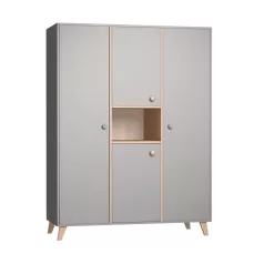 Faktum Colette grey - 3 osztású szekrény