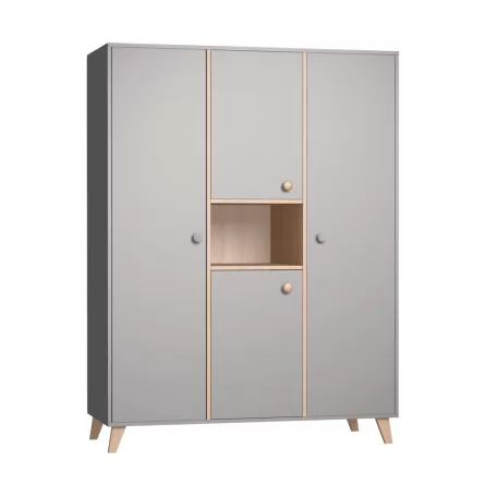 Faktum Colette grey - 3 osztású szekrény