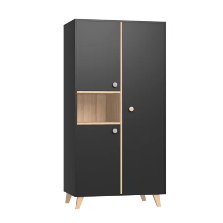 Faktum Colette antracite - 2 osztású szekrény