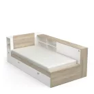 Ágy life 385304 (90x200, megfordítható, kronberg tölgy + fehér)