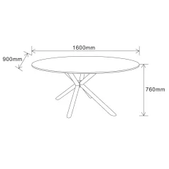 Melis asztal (fekete márvány)