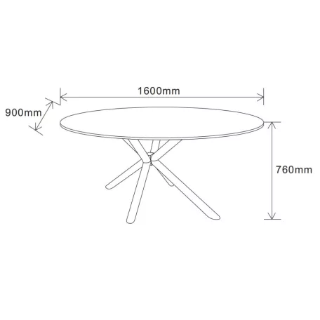Melis asztal (fekete márvány)