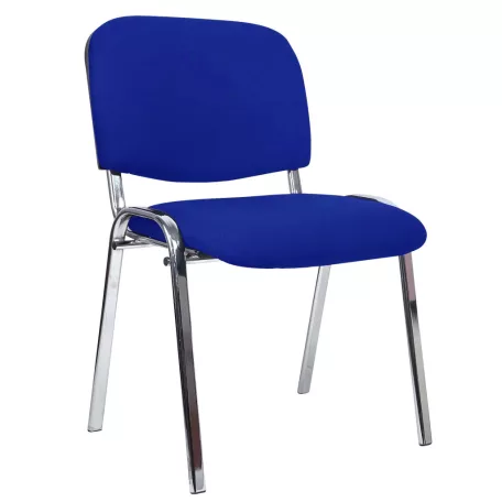 Látogatói szék iso króm (kék)