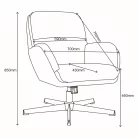 Cancon relaxfotel (sötétszürke)