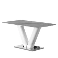 Bloom asztal (szürke + fehér)