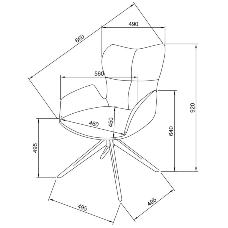 Suzi szék (szürke)