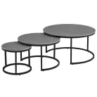 Moan dohányzóasztal 2 - 3 részes (szürke)