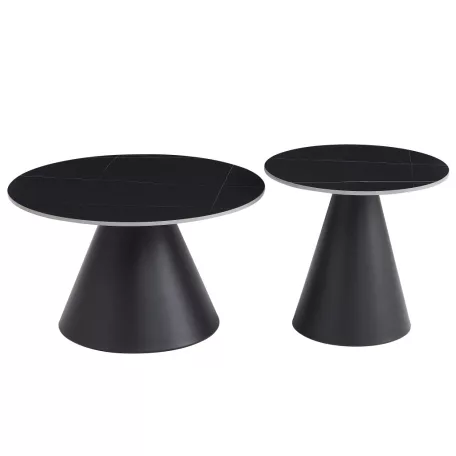 Palin dohányzóasztal - 2 részes (fekete)