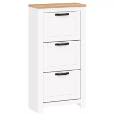   Teolo 2 cipősszekrény fehér + tölgy (lanzette j, szín nimfea alba / tölgy craft gold)