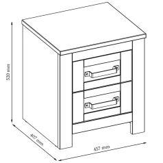   Éjjeliszekrény ronco 3 fehér + tölgy (lanzette dx, szín nimfea alba / tölgy craft gold)