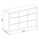 Mareda komód 1 tölgyfa (toronto e, szín tölgy wotan)