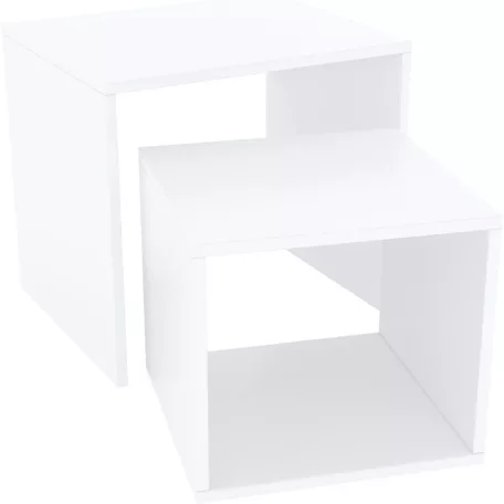 Bazzano fehér dohányzóasztal (2007 dohányzóasztal, fehér / fehér szín)