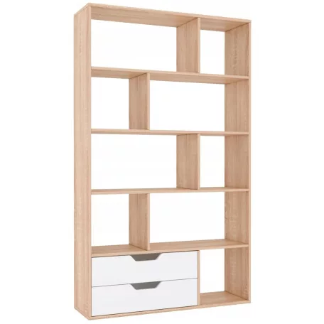 Kocka szekrény biera sonoma + fehér (roberto állvány, szín tölgy sonoma / fehér)