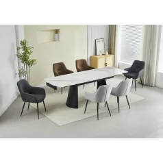 Venom bővítőasztal (160+40+40)x90x76 cm fehér és kék