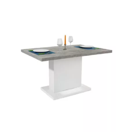 Lavina 2 étkezőasztal, fehér+ cement