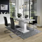 Lavina 2 étkezőasztal, fehér+ cement