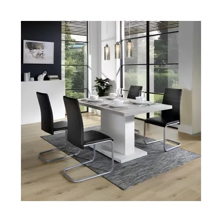 Lavina 2 étkezőasztal, fehér+ cement