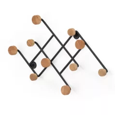 Inati fali akasztó (fekete)