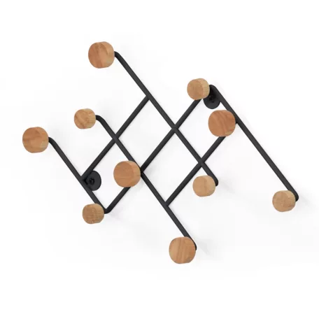 Inati fali akasztó (fekete)