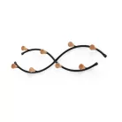 Aniya fali akasztó (fekete)