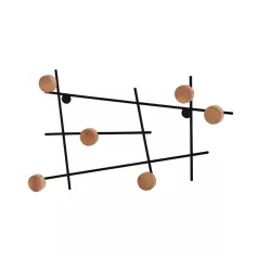 Fali akasztó lucy (fekete)