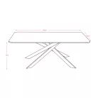 Marigold 2 asztal (180x90x75, magas fehér márvány + arany)