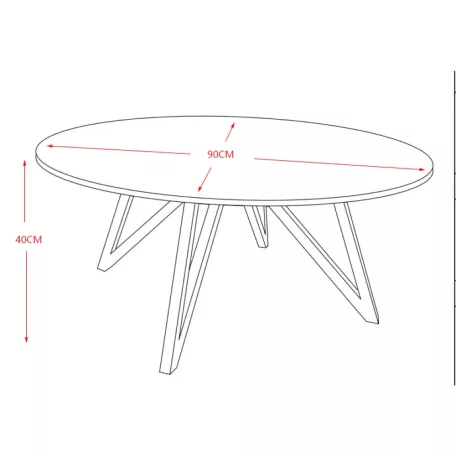 Beliziona dohányzóasztal (magas szürke márvány)