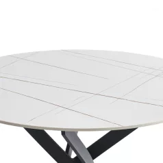 Metax asztal (fehér + arany)