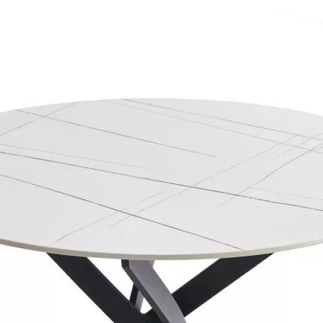 Metax asztal (fehér + arany)