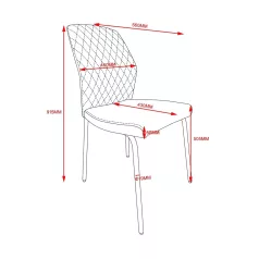 Natasha szék (világosszürke)