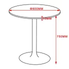 Tassilo asztal (fekete)